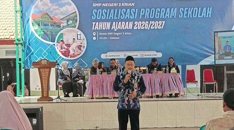 Sosialisasi Program Sekolah Tahun Ajaran 2026/2027 bagi Wali Murid Kelas 8 SMPN 3 Krian Sosialisasi Program Sekolah Tahun Ajaran 2026/2027 bagi Wali Murid Kelas 8 SMPN 3 Krian